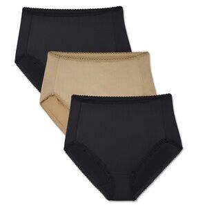 💜Vanity Fair Radiant Women's Undershapers Hi-Cut Brief HighWaist,3PK Size:M/6